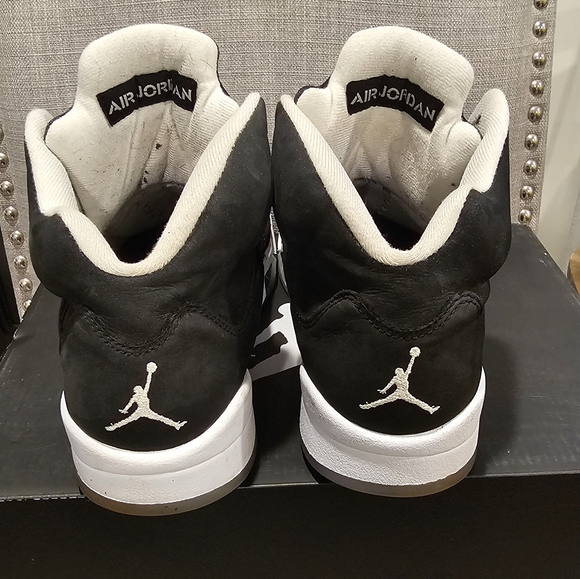 Air Jordan 5 Retro Mens Black/Gray/White Size--8 - Picture 5 of 10